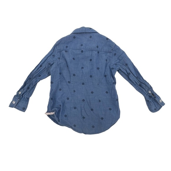 H&M Label Of Graded Goods Blue Button Up Collared Shirt Size 1 1/2-2 Years Boy's - Picture 3 of 5